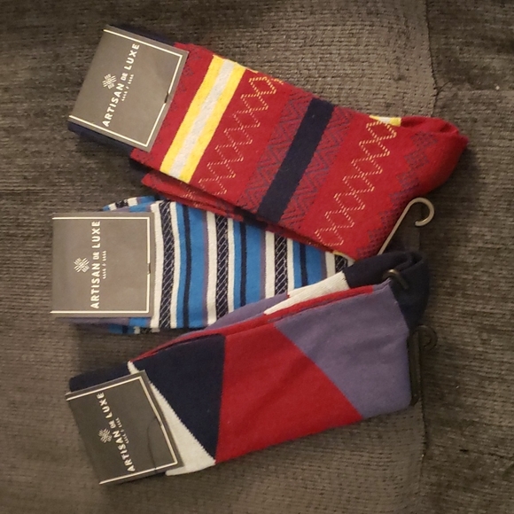 Artisan De Luxe Other - Mens Artisan De Luxe Dress Socks - 3 Pair